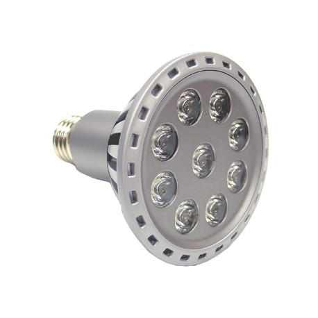 9W PAR30 LED Energy Saving Floodlight - Pure White 