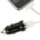 Universal USB Auto Cigarette Adapter & Charger - White