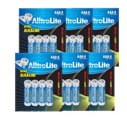 AlltroLite Ultra Power Alkaline 1.5V LR03 AAA Battery Pack of 24