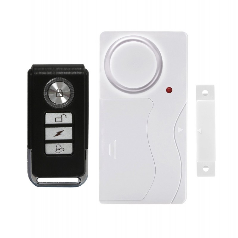 wireless door alarm, window security alarm, alarm with remote control